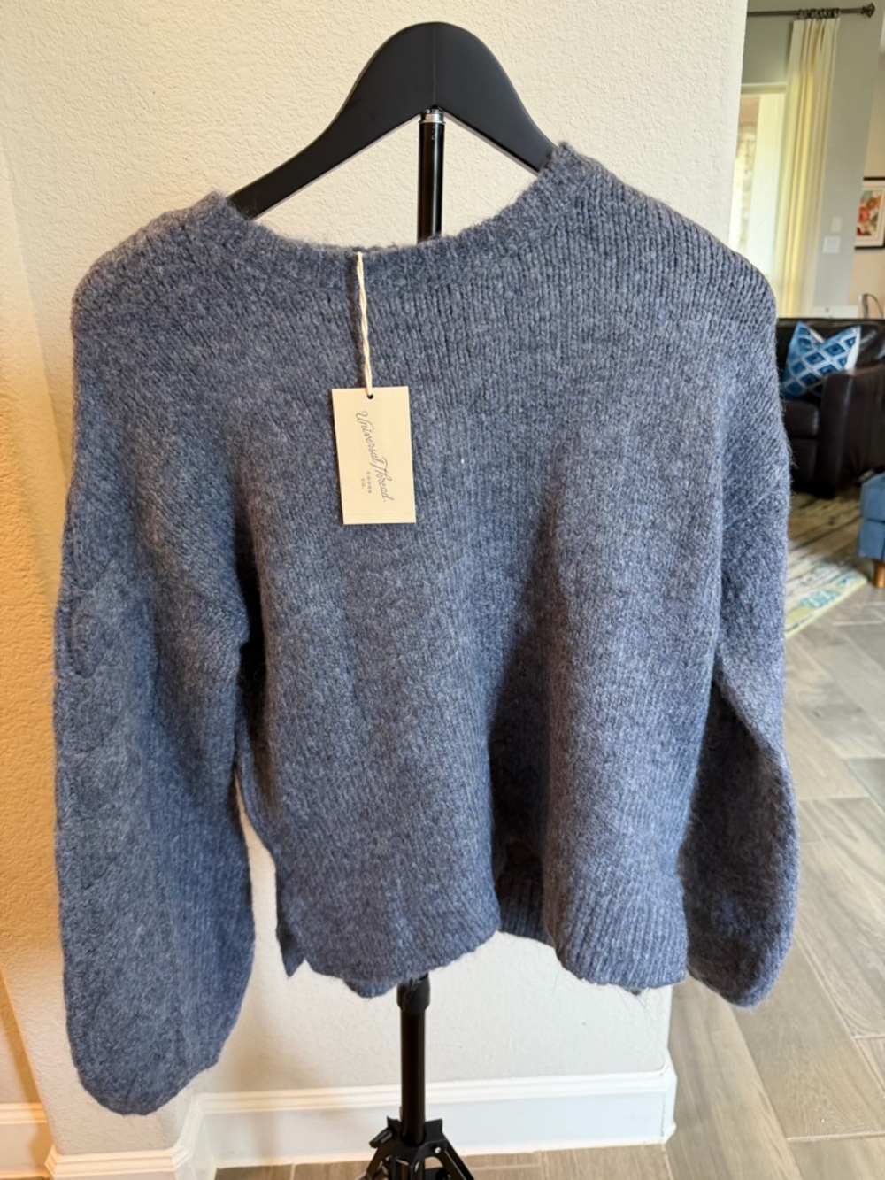 Universal Thread Heathered Slate Crewneck Sweater XS